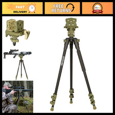 Aluminum Tripod Shooting Stick with Gun Clamp for Hunting  Outdoor Use
