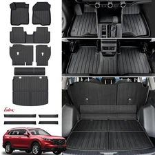 All Weather TPE Cargo Mat Set & Door Sill Protectors for Honda CR-V 2023-2026