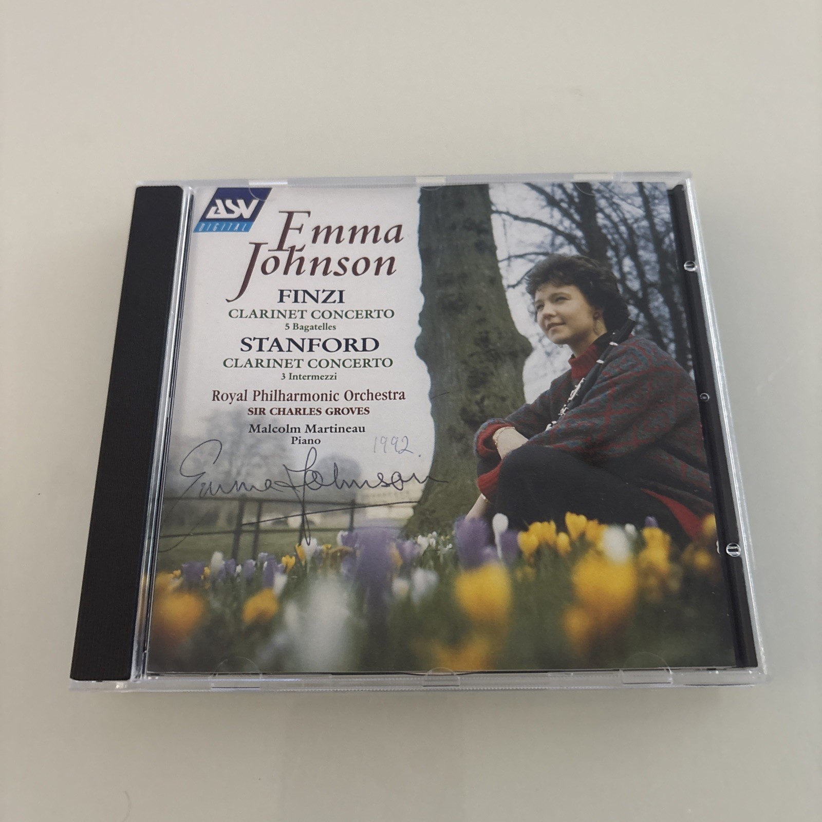 Emma Johnson - Clarinet Concertos - Finzi / Stanford - ASV CD Signed! VGC