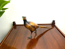 Bronze Sculpture Pheasant Colored Style vienna after Franz Bergman