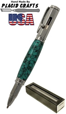 Vertex Bolt Action Ballpoint Pen with Chrome Hardware & True Stone Body / #N89