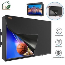 30-65" Waterproof TV Cover Weatherproof Television Protector with Full Zipper