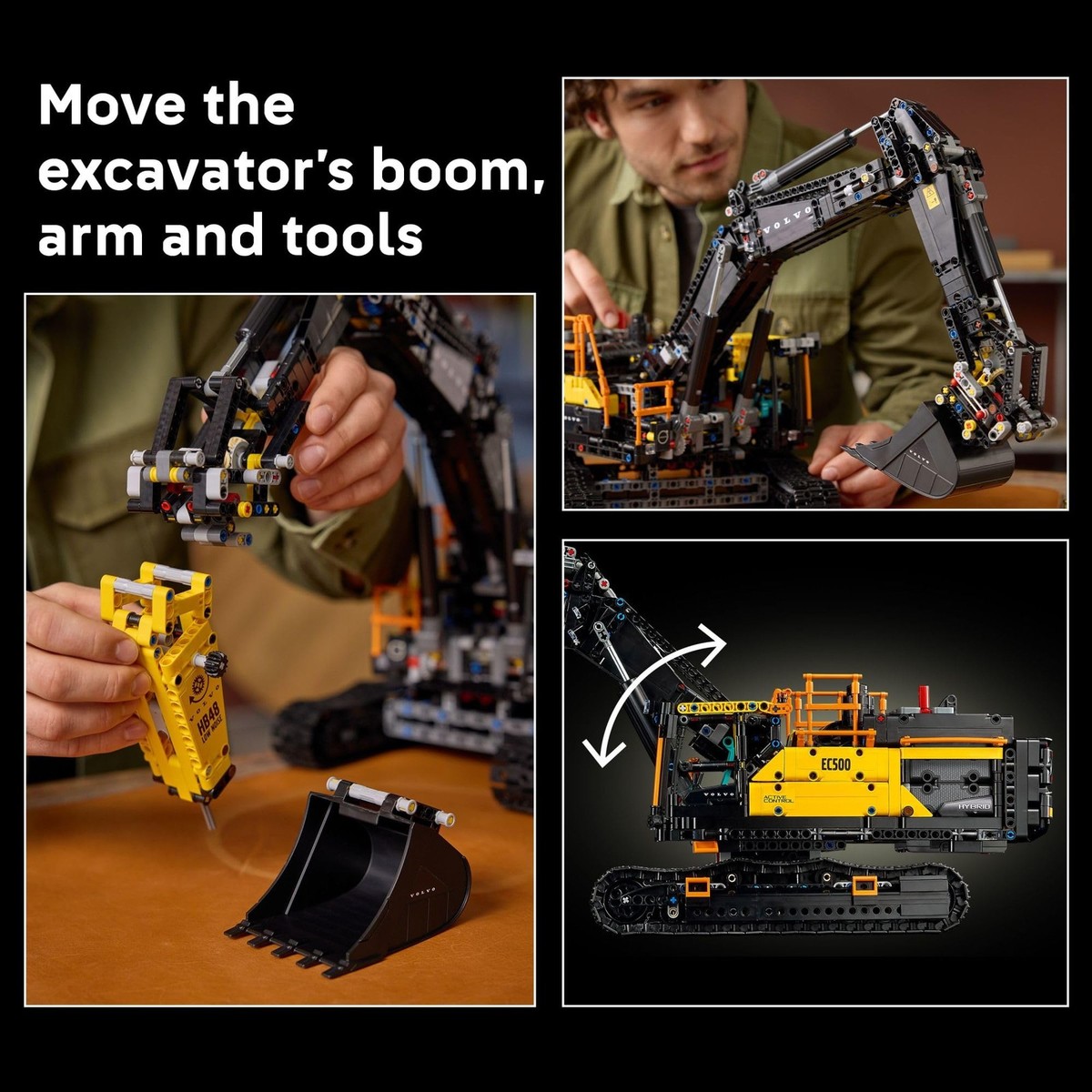 ファンタジーステージ アームユニット LEGO Technic Volvo EC500 Hybrid Excavator 42215 | eBay