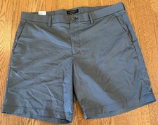 Banana Republic Men's Tailored Slim Fit Flat Front Shorts Dark Gray Size 40