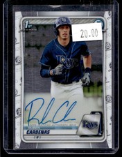 2020 Bowman Chrome Prospect Autographs Ruben Cardenas RC Auto Seattle Mariners