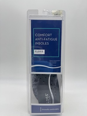 KLOGS Comfort Anti-fatigue Insoles Arch Support Unisex Size Women's 5-8