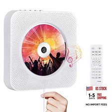 Portable CD Player with Bluetooth, Wall Mountable CD Players Music Player