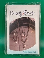 Annie's Simply Beads Kit of The Month Club Coin Pearl Set NEW