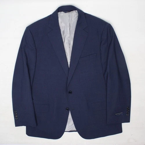 Brooks Brothers Explorer Sport Coat Mens 44S Solid Dark Blue Wool Blend Jacket