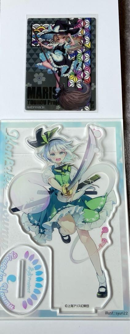 Touhou Project Collect holo clear card and big acrylic stand Anime