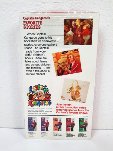 Vintage Captain Kangaroo Favorite Stories View-Master Video VHS 1992, New Sealed - Picture 2 of 5