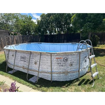 #ad Coleman Power Steel 16#x27; x 10#x27; x 42quot; Oval Above Ground Pool Set $492.80