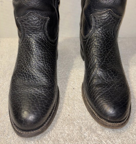 Justin Botas Roper de Cuero Negras Para Mujer Talla 6 B Vaquero Estilo Occidental L3187 - Imagen 7 de 13