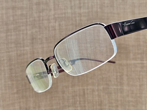 Kenneth Cole Women Eyeglasses Frame Bronze Tone Half Rim Glasses KC560 Italy