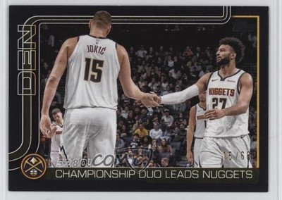 2025-26 Topps Black 15/68 Nikola Jokic Checklist Denver Nuggets Jamal Murray 0ff