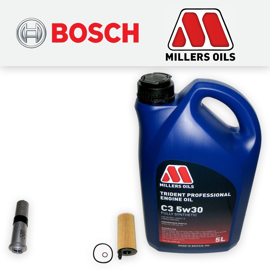 SERVICE KIT for BMW X4 xDrive 20d F26 OIL FUEL FILTERS +5w30 LL OIL (2014-2018)