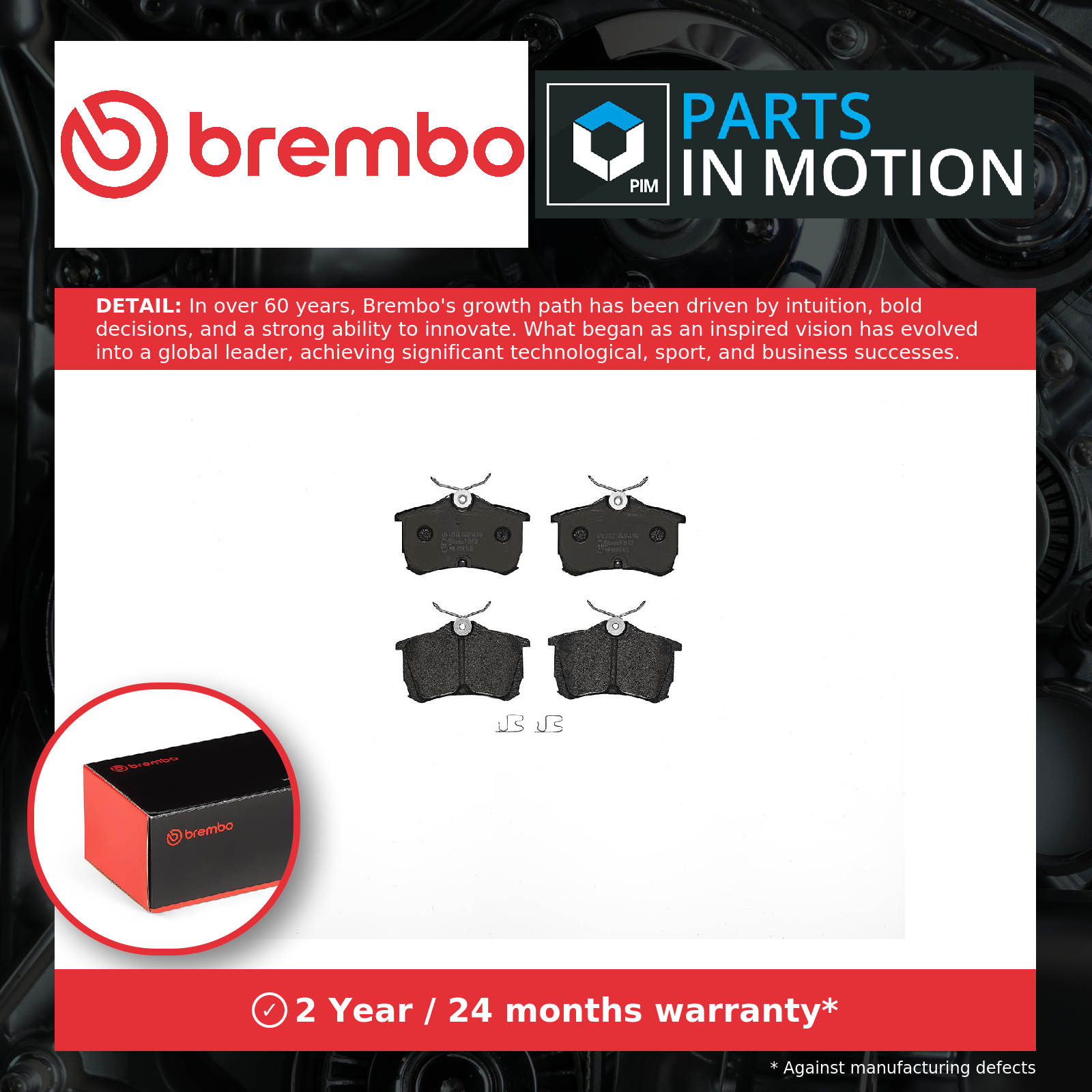 ✅Fits BREMBO P 28 030 Brake Pad Set, disc brake P 28 030 Brake pads ⭐UK Seller⭐ - Image 6
