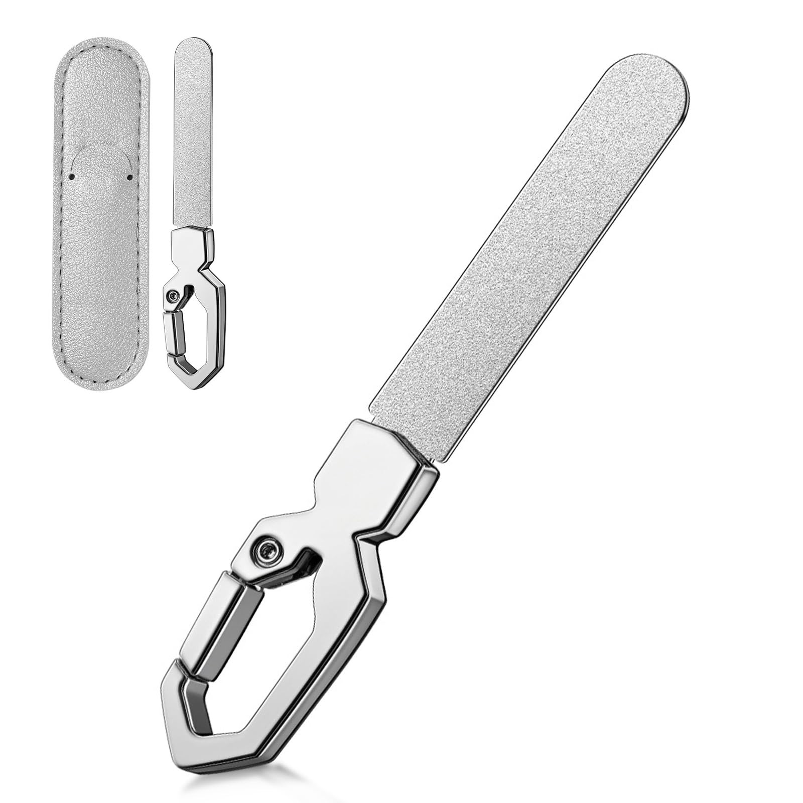 Stainless Steel Double-Sided Metal Nail File, Fingernail & T
