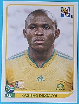 Panini Fußball WM 2010 WC 10 Sticker Nr. 40 Kagisho Dikgacoi Südafrika RSA