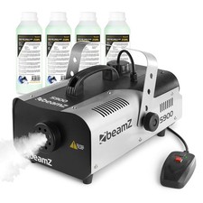 Beamz DJ Smoke Machine Party Disco Effects & 250ml Fog Fluids 900 Watt UK Stock
