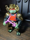 TMNT 1993 Shogun Raph with 2 PURPLE sai Accessories VINTAGE Rare GOLD