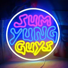 Sum Yung Guys LED Neon Sign Modern Decor for Game Room, Sports Bar, Man Cave
