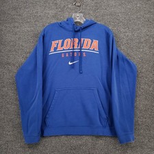 Nike Florida Gators Hoodie Mens L Large Blue Club Fleece Sweatshirt Pullover