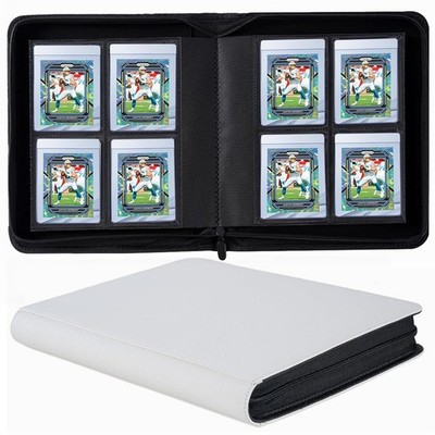 4 Pockets Card Binder for Semi Rigid Card Holders, Ringless Card Binder Album...