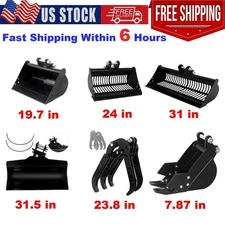 Mini Excavator Bucket Attachments Excavator Bucket for Plain,Mud,Grapple,Narrow