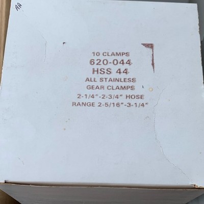 Tridon HSS44 2-5/16''-3-1/4''OD Hose Clamp, 1/2'' SAE300 Stainless Steel Band(10)
