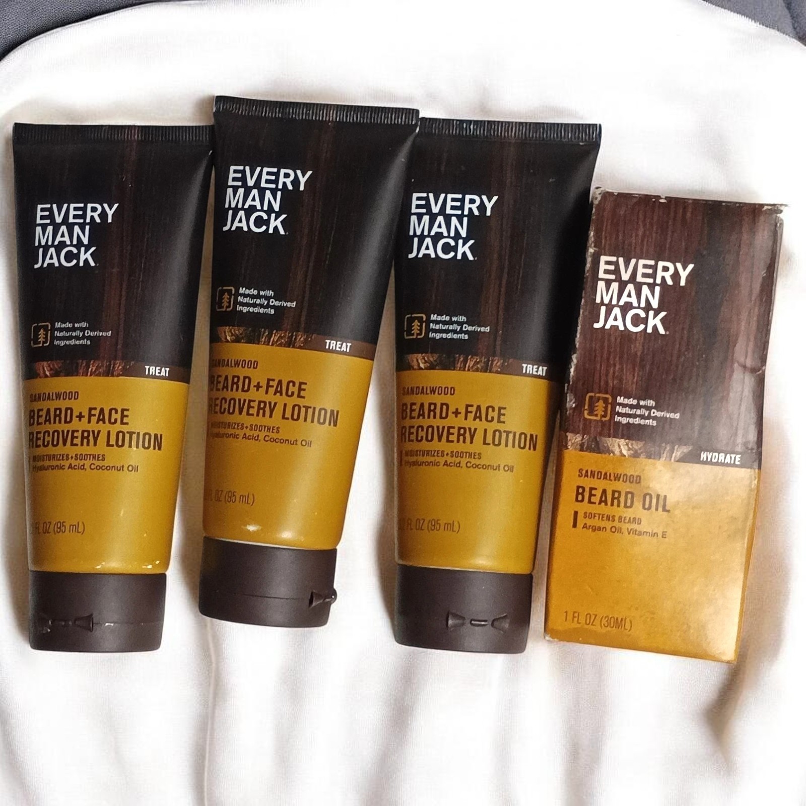 Every Man Jack Skin Face Recovery Lotion & Beard Oil Sandalw