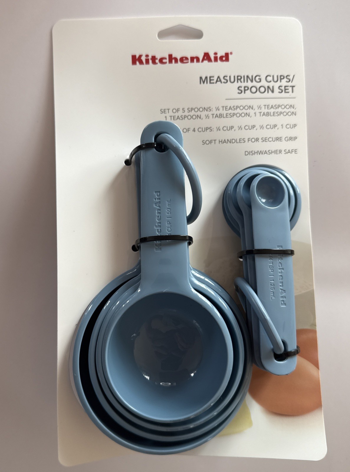 KitchenAid Measuring Cups and Spoon Set Blue