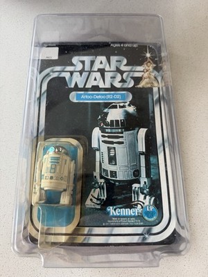 1977 Kenner Star Wars R2-D2 Artoo-Detoo Action Figure On Card 12 Back Unpunched