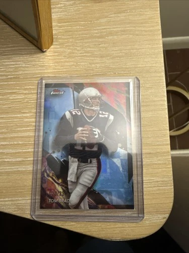 2024 Topps Finest - Uncommon Tom Brady #135 Sky Blue Refractor /250