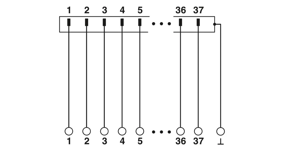 Phoenix Contact 2903783 DB37 Interface Module 37-Pin D-Sub Male Spring Terminal - Image 2 of 4