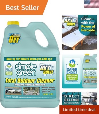 Oxy Solve Outdoor Cleaner Concentrate - 128 Fl Oz, Eco-Friendly & EPA Certified