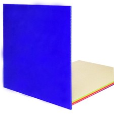 Acrylic Plastic Sheet Opaque Blue, 1 Piece, 12 x 12 Inch, 0.118 Thick,Cast Ac...