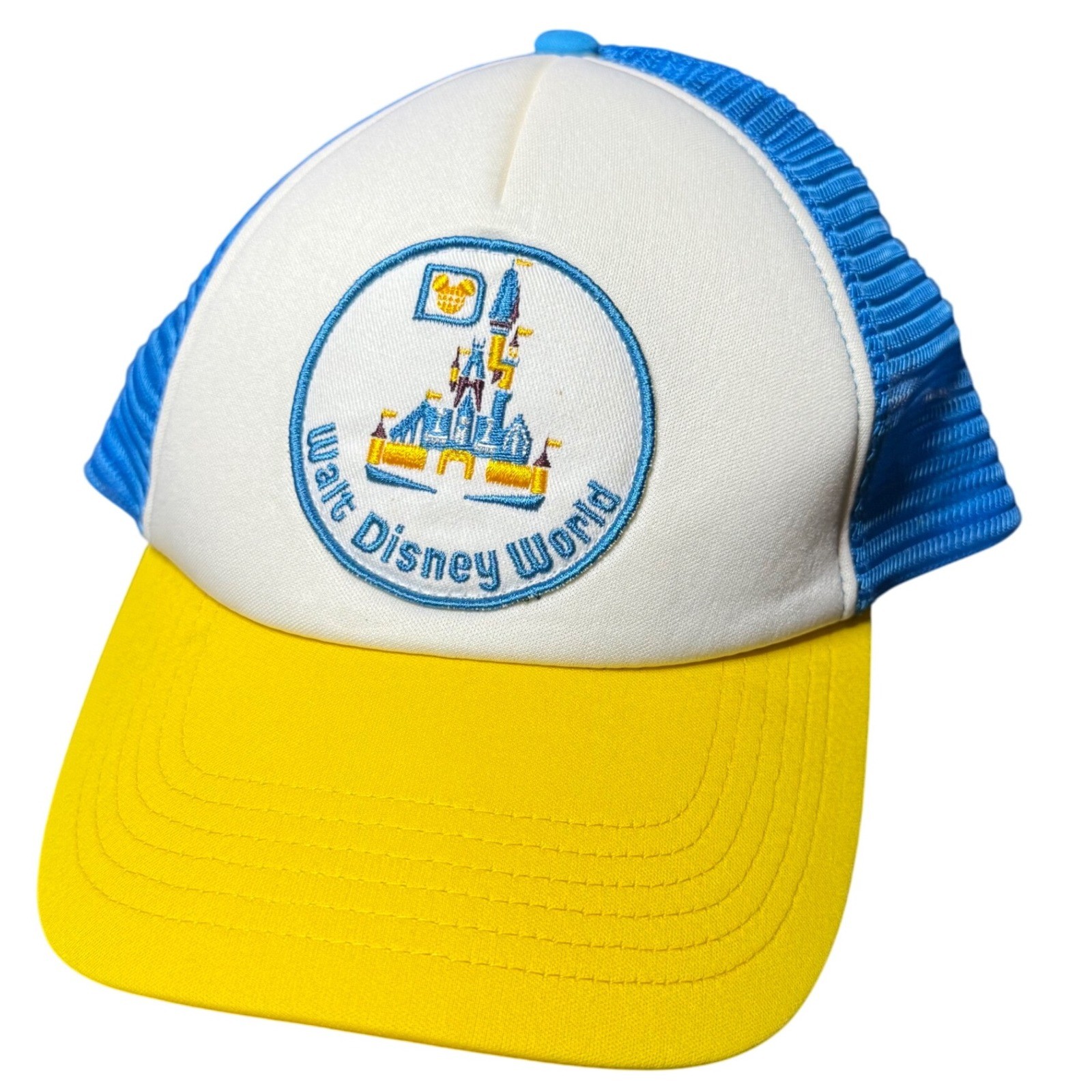 Yellow Blue White Castle Logo