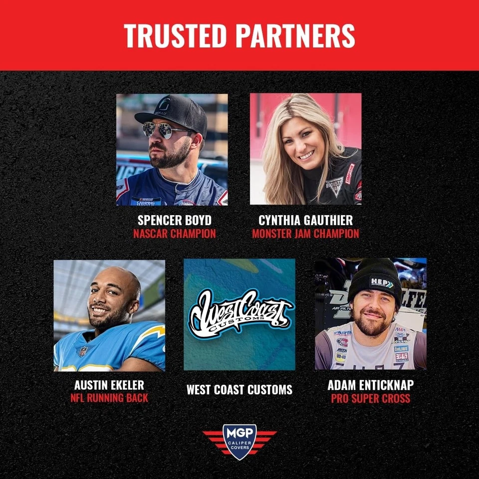 MGP Caliper Covers Brake Caliper Covers 2017-2020 Acura MDX Front and Rear Set - Imagem 3 de 4