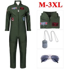 Herren Pilot Cosplay Kostüm Flieger Cosplay Kostüm Halloween Party Karneval