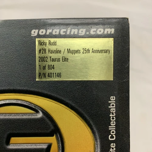 Action Elite Ricky Rudd #28 Havoline Muppets 25th Anniversary 1:24 Taurus Gonzo - Picture 2 of 3