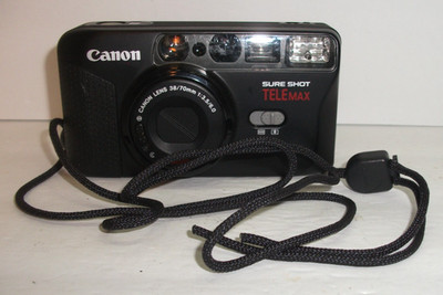 Canon Sure Shot Telemax 35mm Film Camera 38-70mm Zoom Lens   Tested