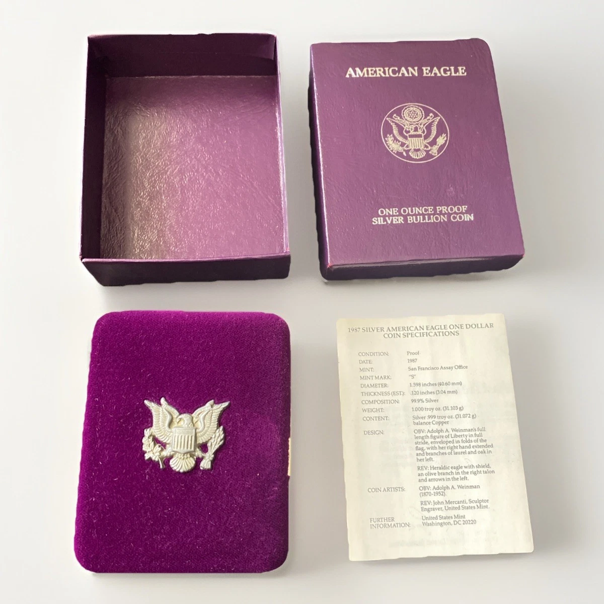 American Silver Eagle Case Indiana Silver Bullion Coin for sale | eBay