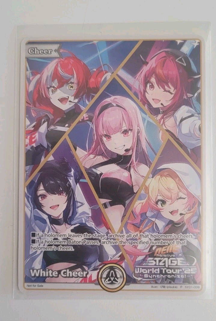Anime NYC 2025 Hololive Official Card Game Promo White Cheer