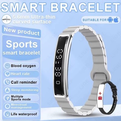Luxus Smart Armband Herzfrequenz Blut Sauerstoff Monitor Schlaf Tracker Schritt ML13C