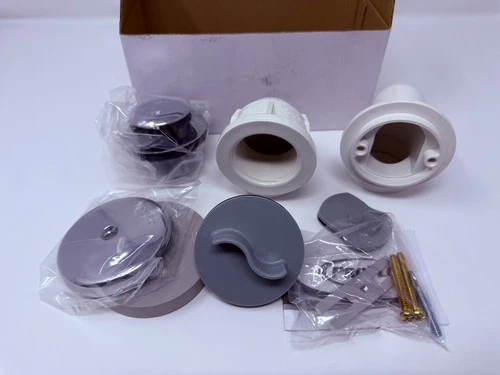 PROFLO PFW0352 Waste and Overflow PVC Toe Tap Kit, in Chrome - Picture 2 of 2