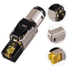 Shielded RJ45 Connector Ethernet Network Cable Plug Cat8 External Connector