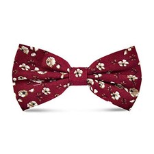 Men's Cotton Bowties Printed Floral Neck Bow Tie 22