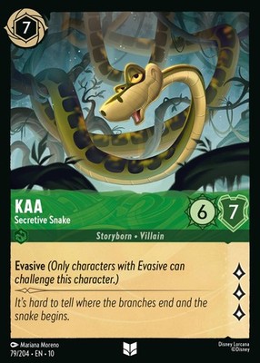 Kaa, Secretive Snake - FOLIE - Flüstert im Brunnen - Lorcana