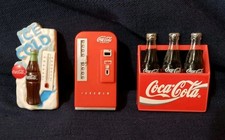 Lot of Coca Cola Refrigerator Magnets Vending Machine Thermometer 6 Pack Carrier